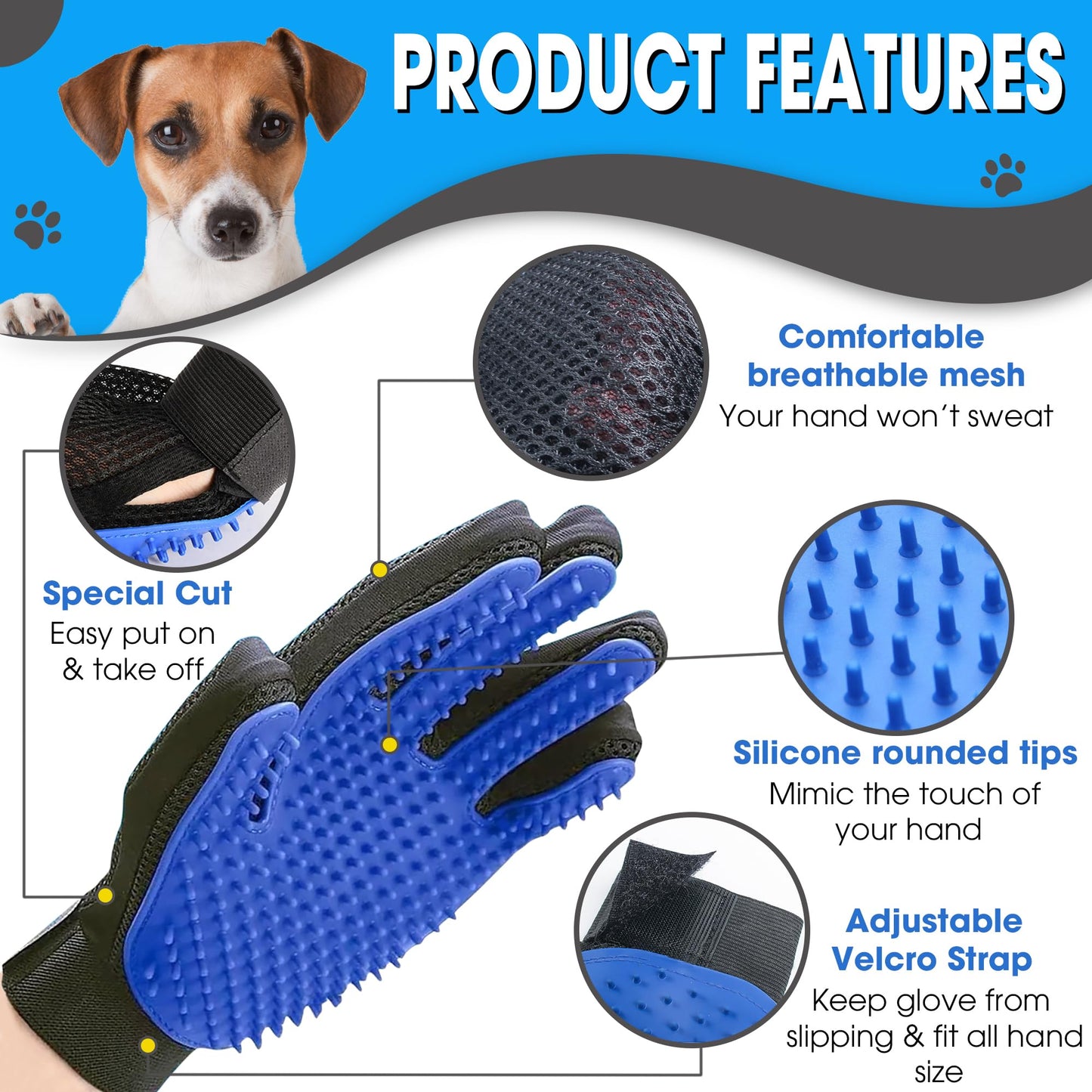 Pet Hair Remover Glove