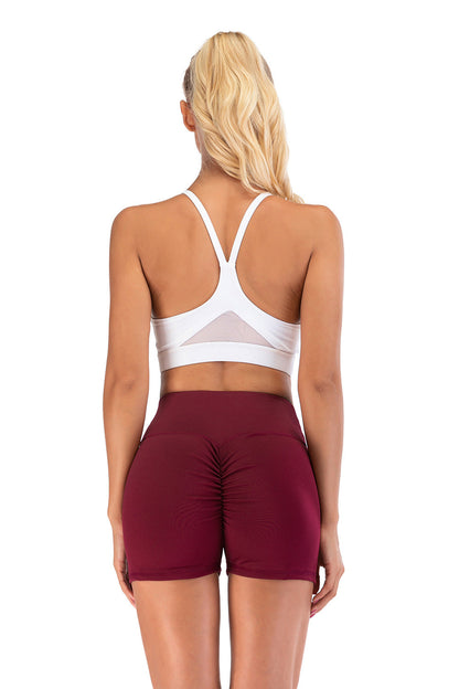 Yoga Clothing Fitness Running Breathable Sports Butt-Lifting Tight-Fitting Three-Quarter Yoga Pants Peach Butt Shorts
