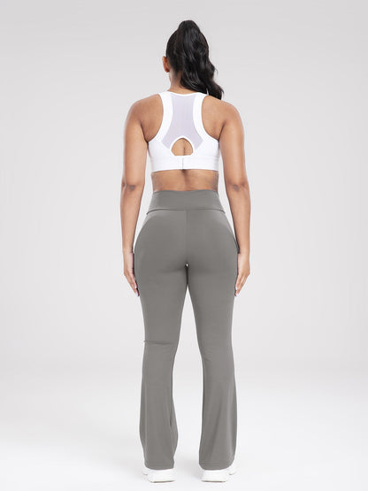 Cross-Waist Outdoor Casual Bell-Bottom Yoga Pants for Women