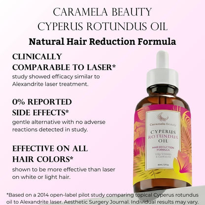 Beauty Cyperus Rotundus Oil for Natural Hair Reduction - 60ml/2oz