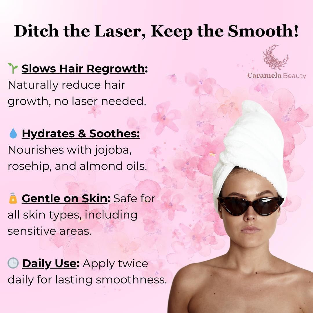 Beauty Cyperus Rotundus Oil for Natural Hair Reduction - 60ml/2oz