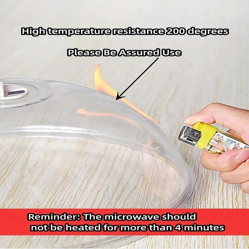 Microwave Splatter Cover with Handle, Reusable Microwave Lid for Food, Modern Kitchen Utensils, Kitchen Gadgets, Kitchen Accessories