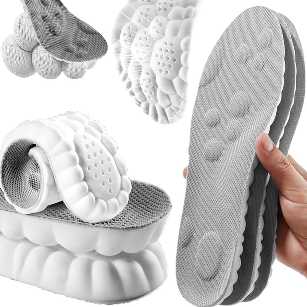4D Shoe Cloud Insoles for Men Women, Soft Memory Foam Orthotic Shoe Inserts Sports Insoles