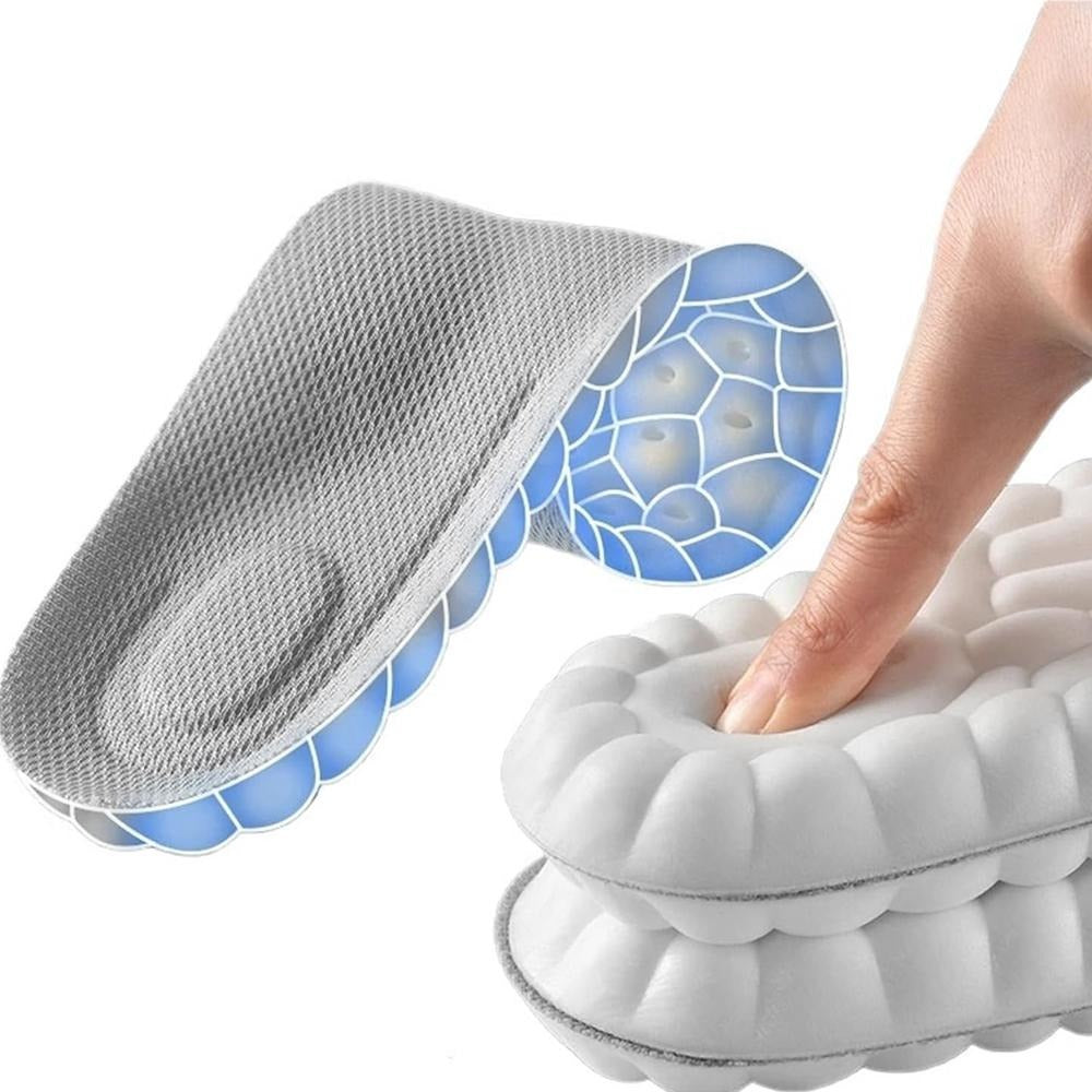 4D Shoe Cloud Insoles for Men Women, Soft Memory Foam Orthotic Shoe Inserts Sports Insoles