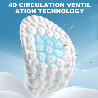 4D Shoe Cloud Insoles for Men Women, Soft Memory Foam Orthotic Shoe Inserts Sports Insoles