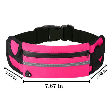 Running Belt for Women and Men, Money Belt and Running Fanny Pack, Hiking Fanny Pack, Holder for Cell Phone, Money, and Keys, Adjustable Belt Pouch fits Most Phone and Waist Sizes