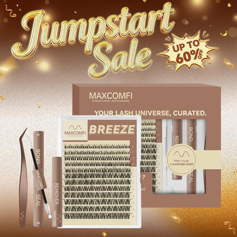 Spider Lashes Breeze | DD Curl Kylie&Kim Lashes MaxComfi Vibe but Better Long-Lasting Waterproof & Super Soft&Thin Band | Venus Velure Waterproof Long-Lasting Natural Daily  Beginner-Friendly DIY Lashes for Flawless Voluminous Look Trendy Must-Have