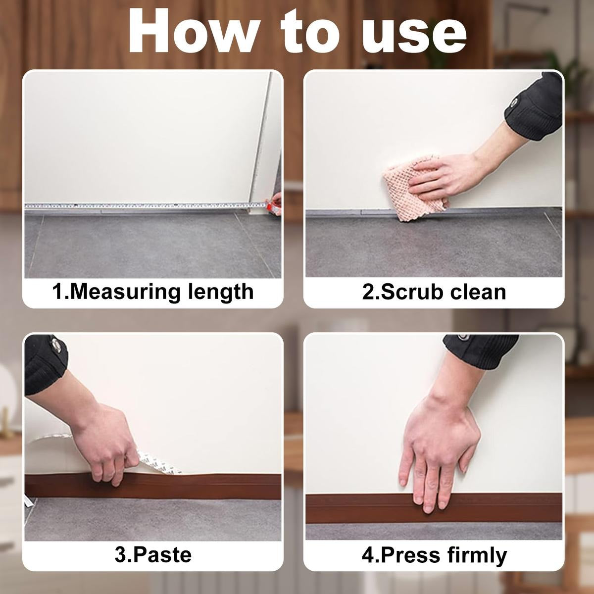 16.4Ft Door Weather Stripping, (1.38in Width) Weather Stripping Door Draft Stopper Adhesive Seal Strip Anti Draft Insulation Tape for Doors Windows and Shower Doors