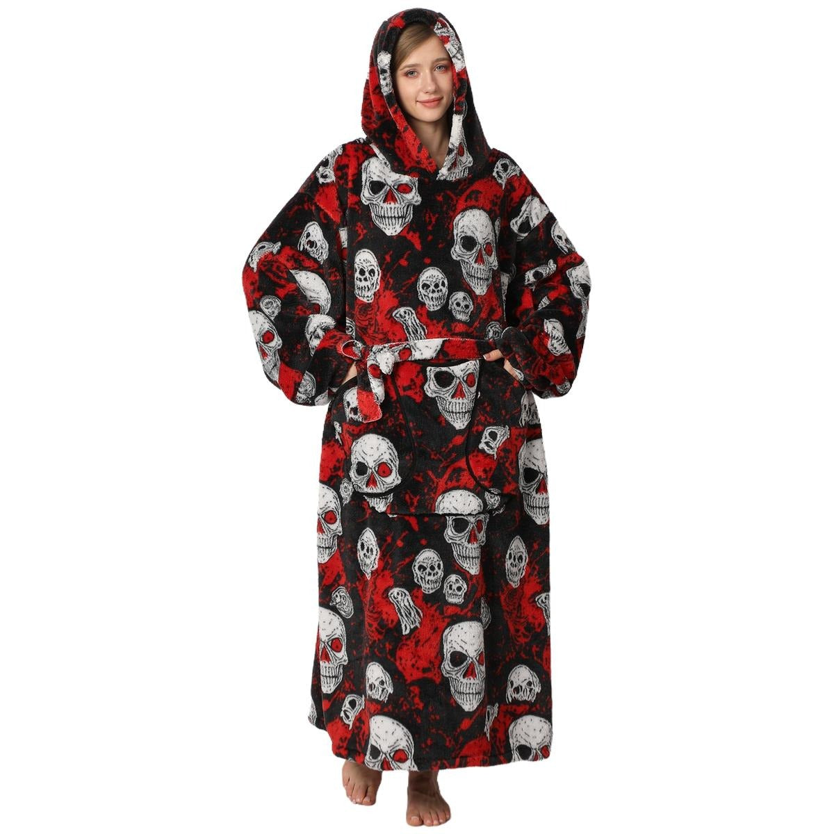 Oversized Wearable Blanket Hoodie for Women & Adults, Super Soft, Warm & Cozy with Giant Front Pocket, Perfect Christmas & Valentine's Day Gift