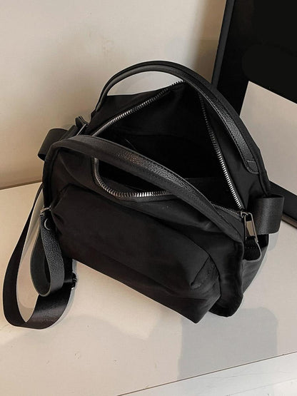 Women's Elegant Solid Color Shoulder Bag, Fashionable Zipper Crossbody Bag for Daily Use, Versatile High-quality Daily Commuting Bag