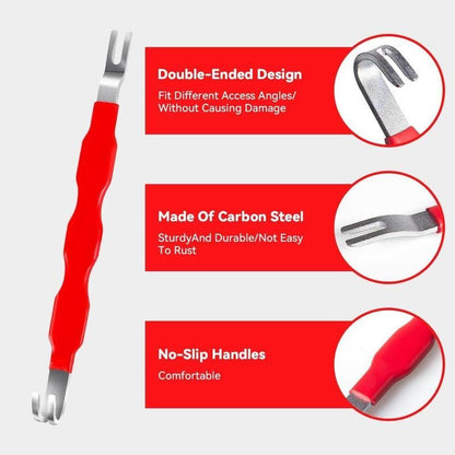 Automotive Electrical Disconnect Pliers Kit,Auto Repair Plier,High-Carbon Steel Connector Separator  60 ° Pliers,Hose Clamp Plier,Car Trim Clip Removal Pliers,Plug Release Tool and Wire Terminal Removal in Storage Bag.