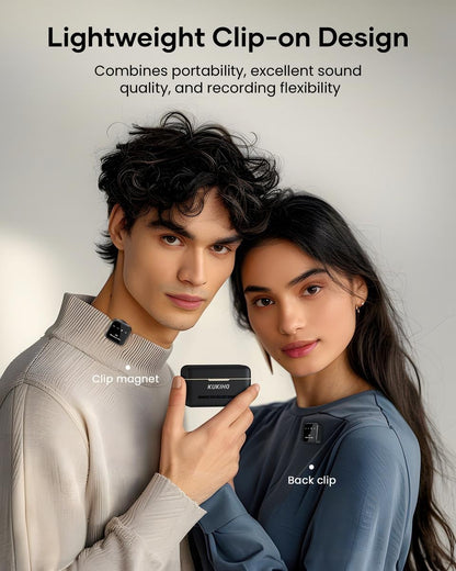 Wireless Lavalier Microphone for iPhone iPad Android With Charging Case Audio Smartphone Audio Smartphone