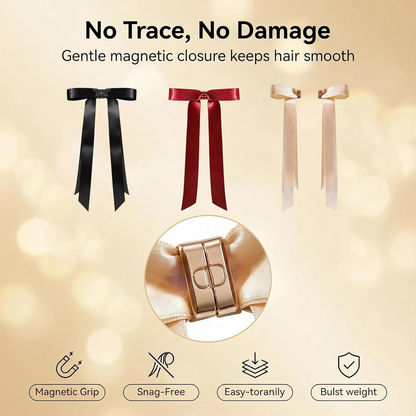 Magnetic Hair Bow, Magnetic Bow Hair Clips for Women, Mini Butterfly Hairs Clip, No-Slip Magnetics Clips for Girls Hairs Accessories (3 pcs)
