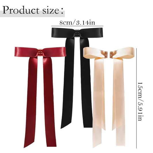 Magnetic Hair Bow, Magnetic Bow Hair Clips for Women, Mini Butterfly Hairs Clip, No-Slip Magnetics Clips for Girls Hairs Accessories (3 pcs)