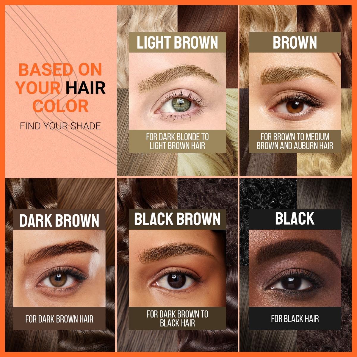 4D Brow Pen, 2-in-1 Eyebrow Pencil with Waterproof Microblading and Dual-Ended Eyeliner Brush for Natural Brow Makeup and Eyelash Line