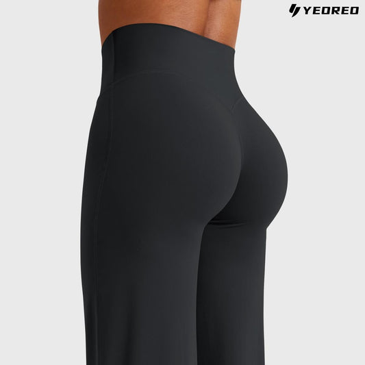 Leggings High-Waist Straight-Leg No Front Seam Buttery Soft Gym Yoga Pants for Women Fitness Tights