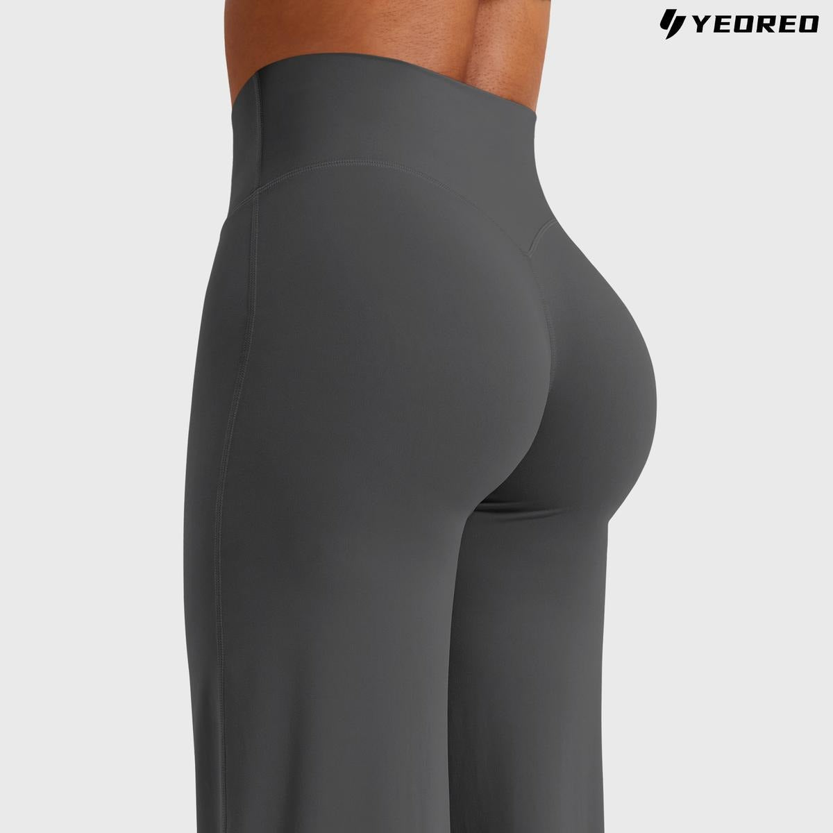Leggings High-Waist Straight-Leg No Front Seam Buttery Soft Gym Yoga Pants for Women Fitness Tights