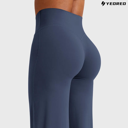 Leggings High-Waist Straight-Leg No Front Seam Buttery Soft Gym Yoga Pants for Women Fitness Tights