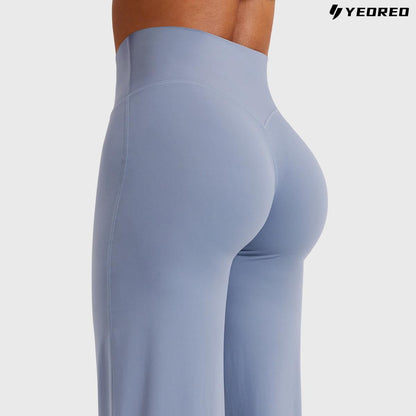 Leggings High-Waist Straight-Leg No Front Seam Buttery Soft Gym Yoga Pants for Women Fitness Tights