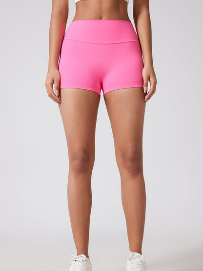 Fitness Shorts with Pockets, Sports Yoga Pants for Women, Bare-Skin Peach Butt Workwear Tight Shorts