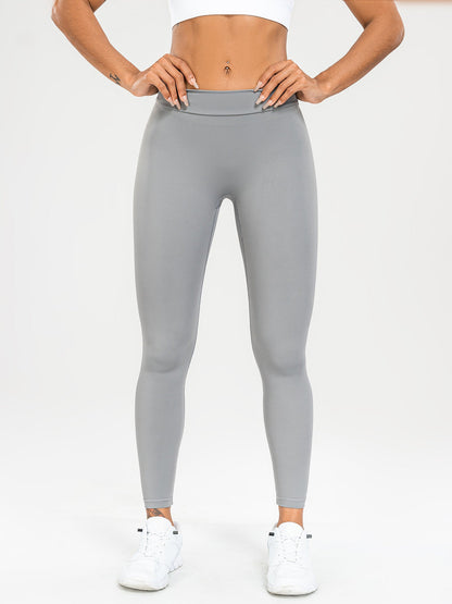 Naked-Feel Yoga Pants for Women in Barbie Pink, High-Waisted, Butt-Lifting, Outerwear, Outdoor Sports, Seamless Fitness Wear, Tight-Fitting Long Pants