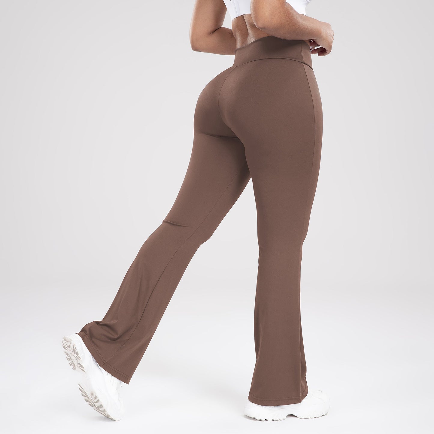 Cross-Waist Outdoor Casual Bell-Bottom Yoga Pants for Women