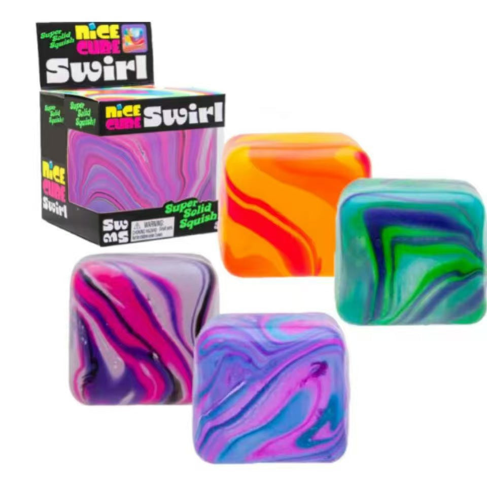 Sensory Fidget Toy with Super Solid Squish, Stretchable Stress Relief, One Random Color